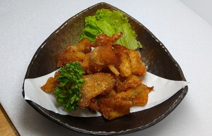 とり皮の唐揚